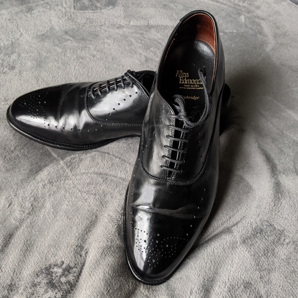 Allen Edmonds Weybridge Oxford Size 10 eee - SOLD - Picture 2 of 8